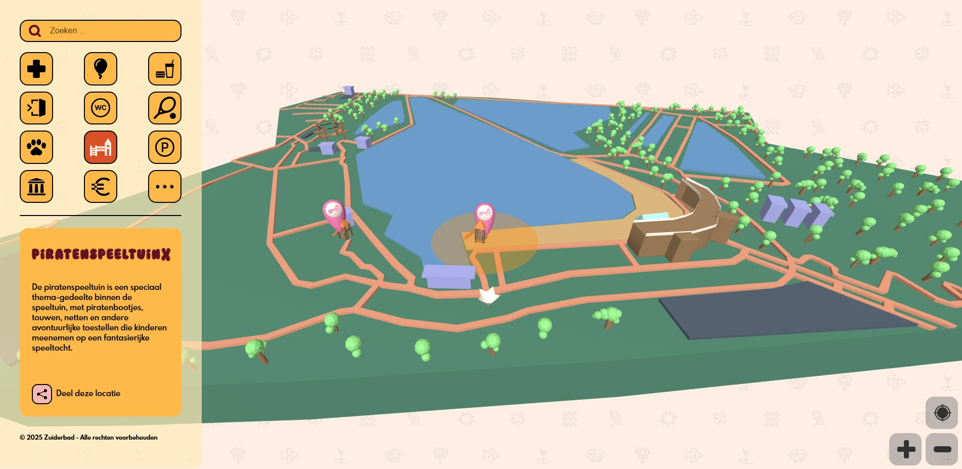 Homepage with information