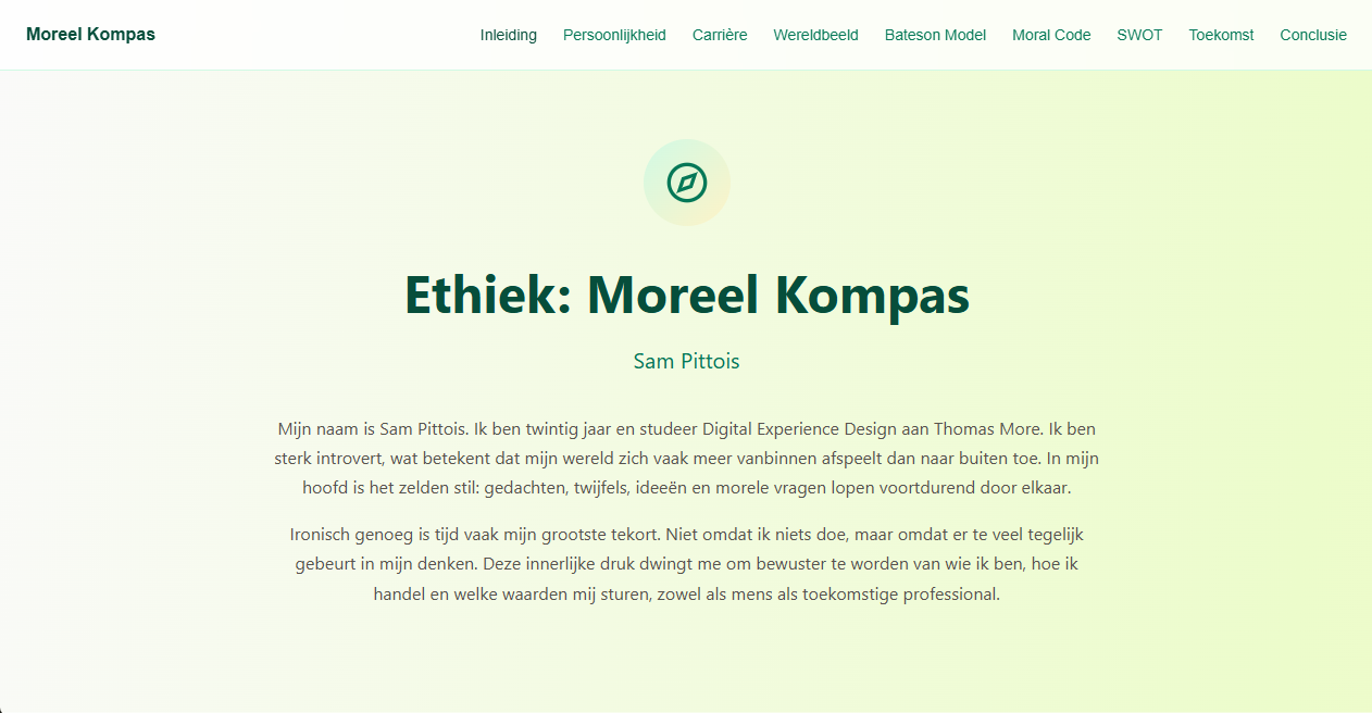header of the Moral Compass project